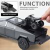 1:24 Remote Control Electric Door Cyber Pickup Exquisite Alloy Car Model Mecha-Style Light & Sound Metal Toy Ornament