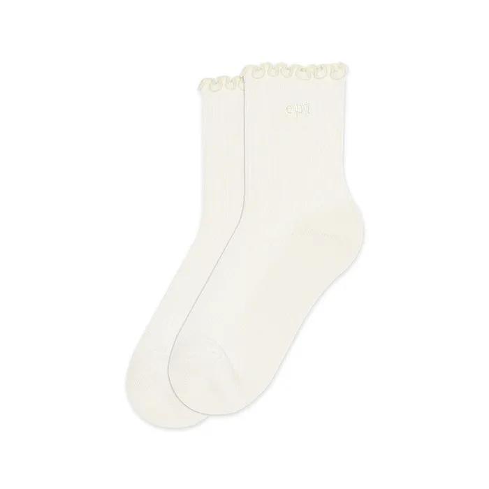 RUFFLE SOCKS (CREAM)