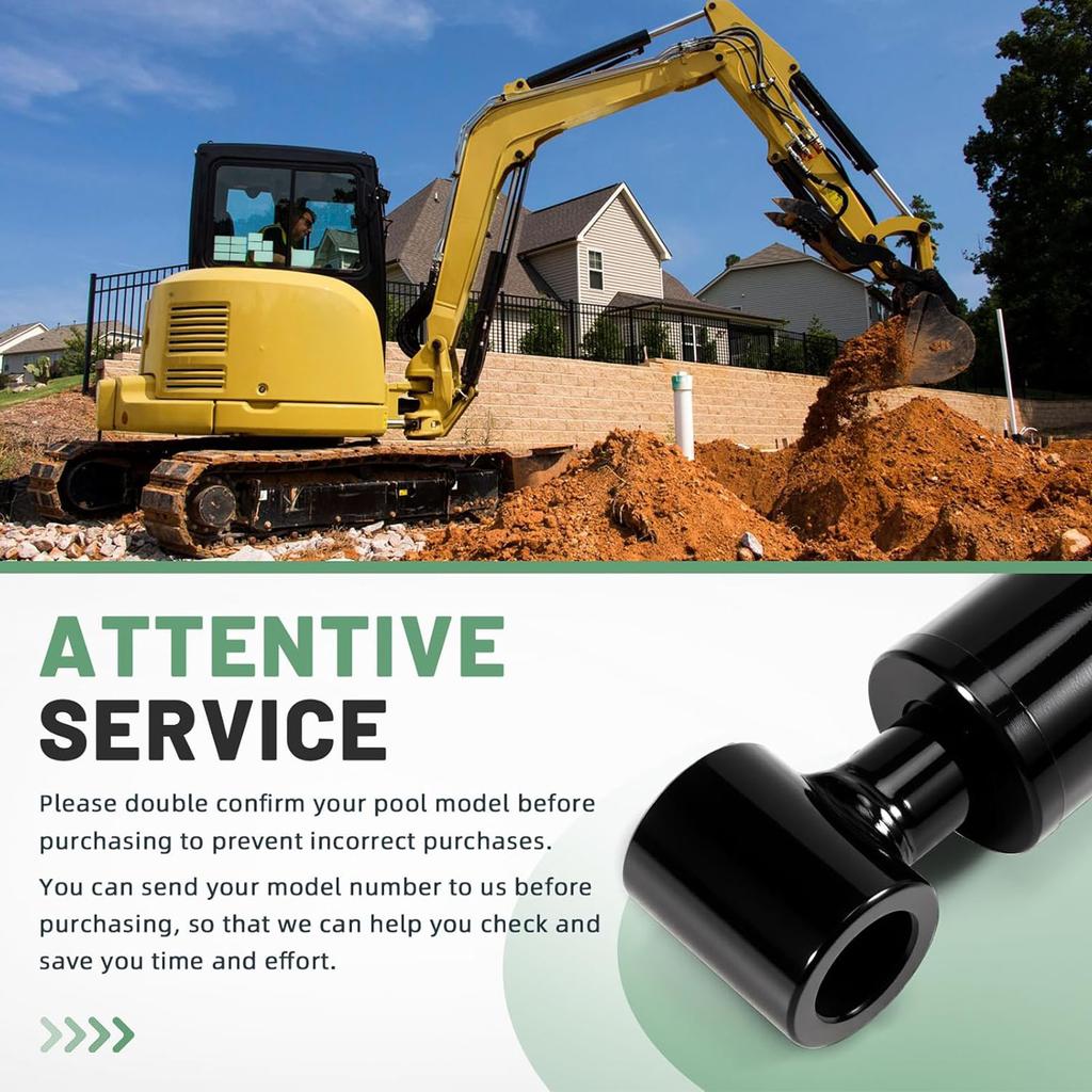 Mini Excavator Thumb Cylinder 25mm Single Hole Hydraulic Thumb Clamp Cylinder for Up to 3 Tons Excavators