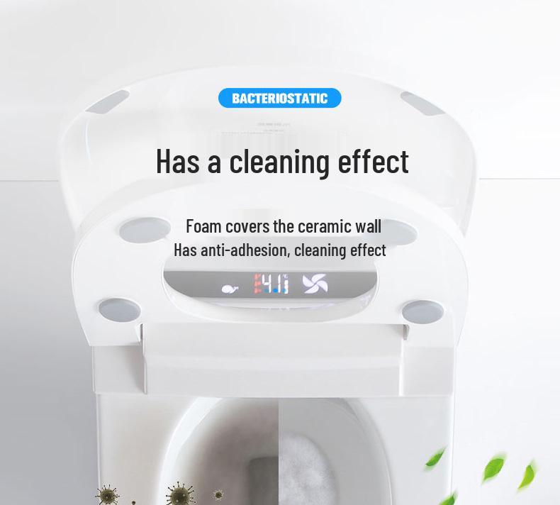 Universal Smart Toilet Foam Shield: Automatic Anti-Splash Deodorant Liquid Refill