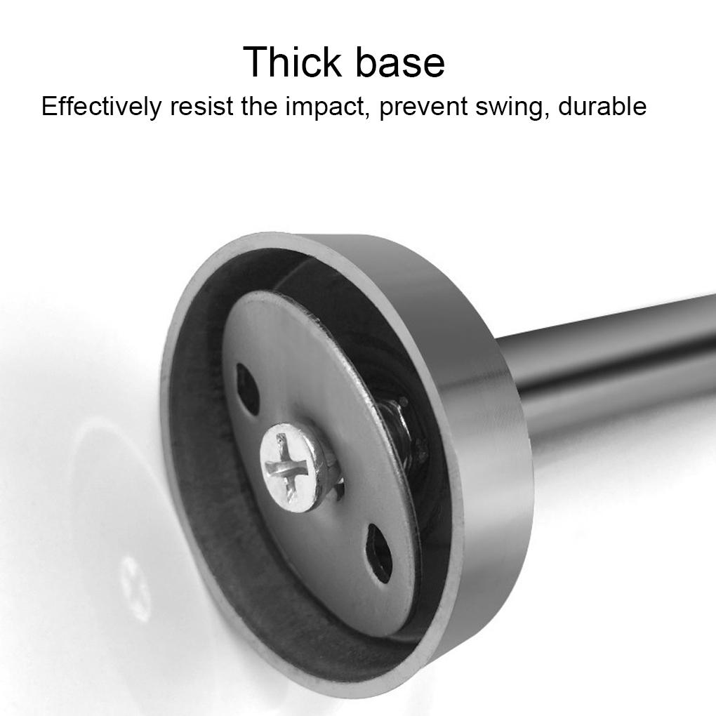 Silver Stainless Steel Door Stopper - Safe Reliable And Easy Installation Bathroom Door Stop Door Stops Holder