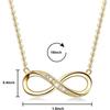 Women's infinity pendant necklace, heart necklace, exquisite jewelry