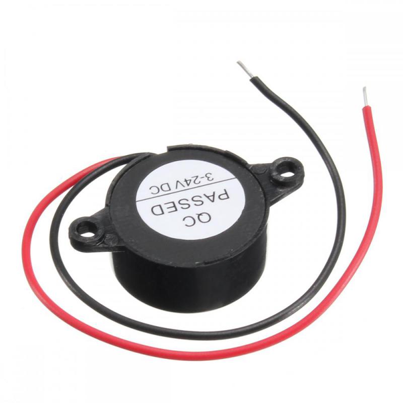 Continuous Sound Beeper Car Truck General Intermittent 1PCS High Decibel Electronic Buzzer Alarm 95 Decibel DC 3-24V 12V
