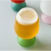 Cute Colorful Frosted Glass Wine GLass Cup Large Capacity Beer Glass Coffee Milk Juice Glass Cup