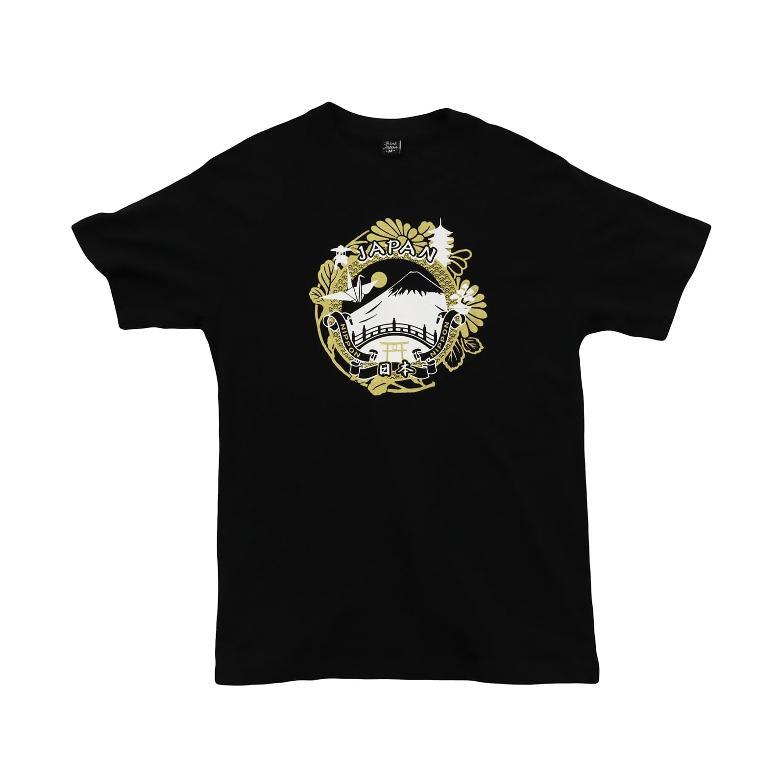 Japanese Souvenir Circle 12 years old Black Shin-ei [T-shirt JAPAN] (140cm)