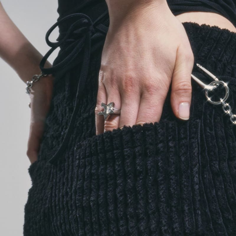 SENTIMENTS NO.308 [SILVER] STAR METEOR RING