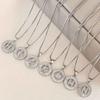 Necklace Does Not Fade, Women's Summer Square Circle Letter Necklace, Titanium Steel Necklace, Versatile High-end Clavicle Chain