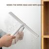 Duschspiegel Fensterglas Abzieher Edelstahl Duschschaber Rutschfester Griff Korrosionsbeständigkeit für Badezimmerwerkzeug