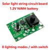 1pc 1.2V Solar Light String Circuit Board With Switch Controller For Solar Lights Outdoor Lighting Accessories