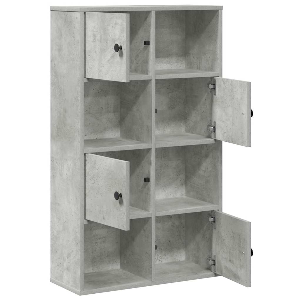 Bookshelf Concrete Grey 60 x 24 x 101.5 cm Engineered Wood