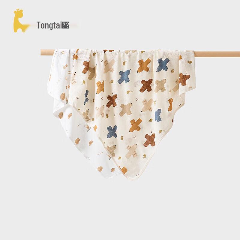 

TONGTAI Baby Summer Pure Cotton Swaddle Blanket 84x81cm