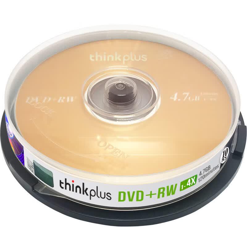 Lenovo DVD+RW Rewritable Blank Discs 4.7GB 1-4x, 10-Pack