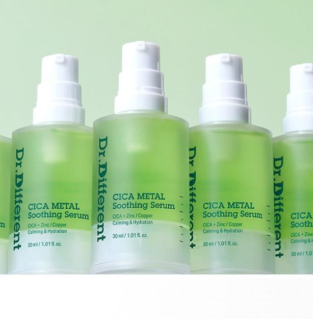 DR.DIFFERENT Cica Metal Soothing Serum for Instant Cooling & Sensitive Skin Relief