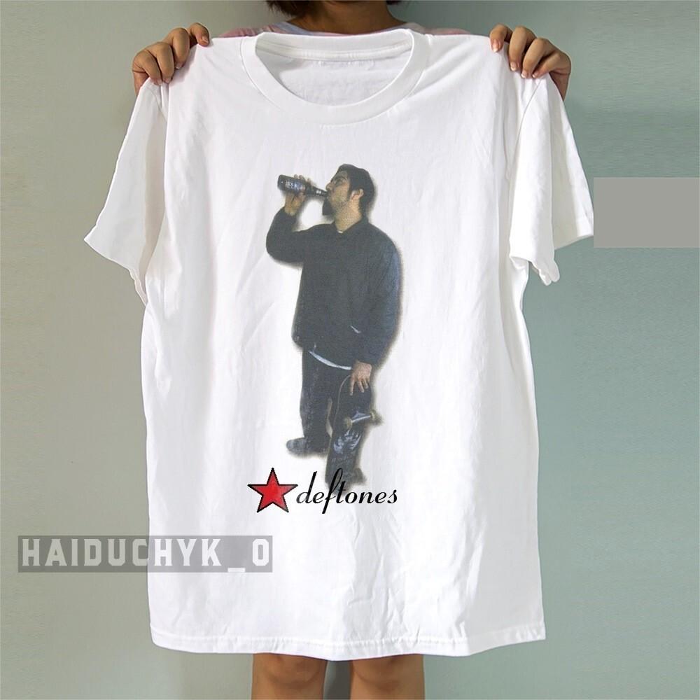 Deftones Chino Moreno Circa 2001 Unisex White T-shirt Size S-5XL Unisex T-Shirt S