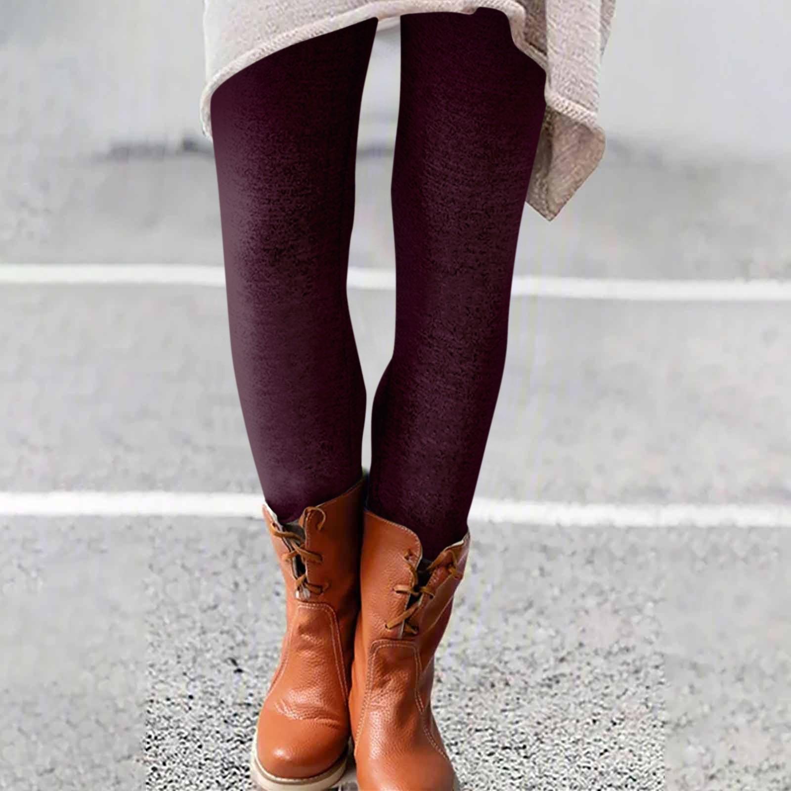 

Women s Pants Color Elastic Soft Cotton Leggings Casual Home Pajamas L фіолетовий