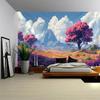 Dreamy Landscape Wall Mounted Tapestry Durable Polyester Fiber Fabric for Bedroom And Living Room Decoration