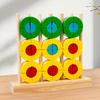 Rainbow Building Block Fun Stacking Set Of Columns Baby Puzzle Early Education Geometric Shape Decomposition Creative Collage Wooden Toys