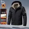 EASTERN CAMEL Men's Graphene Padded Hooded Winter Jacket