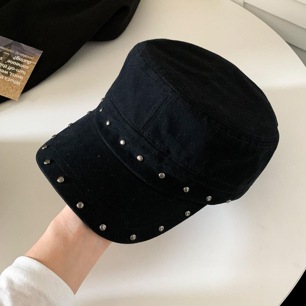 Cotton Rivet Peaked Cap Spice Girls Equestrian Hat Personality Retro Baseball Cap Autumn