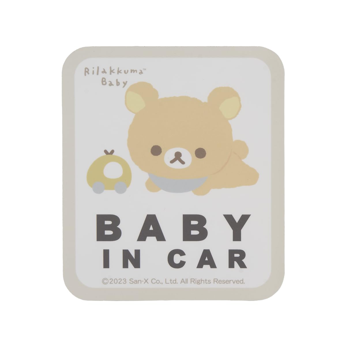 

Рилаккума Наклейка-знак безопасности для ребенка Рилаккума small sign коричневый