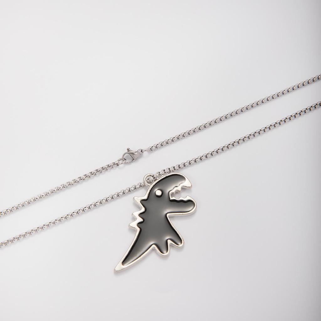 DIY Necklace: 12 Alloy Pendant Styles with Square Pearls, Little Dinosaur, Rhinestone Lightning, Clavicle Chain.