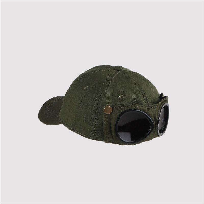 New Aviator Hat Summer Personality Glasses Baseball Cap Female Unisex Sunglasses Male Cap Baseballcap Boys Cap