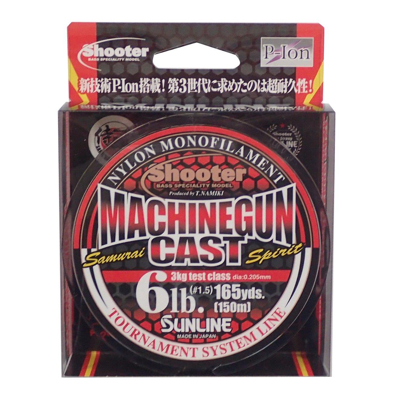

SUNLINE Nylon Line Shooter Machine Gun Cast 150m 6lb New At Brown 1.5