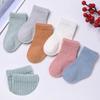 6Pairs/set 0-12Month Newborn Baby Sock for Boys Girls Cotton Solid Soft Infant Socks for Girls Boys Spring Autumn Korea Style
