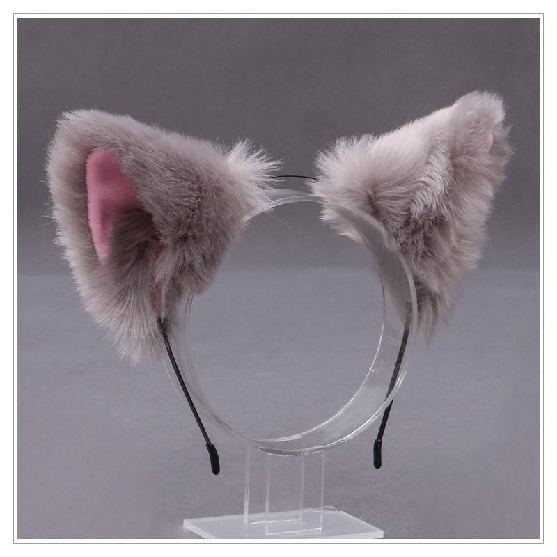 Sexy Temptation Lolita Animal Cat Fox Ear Headband Cosplay Faux Fur Headband Girl Halloween Anime Headband Hair Accessories