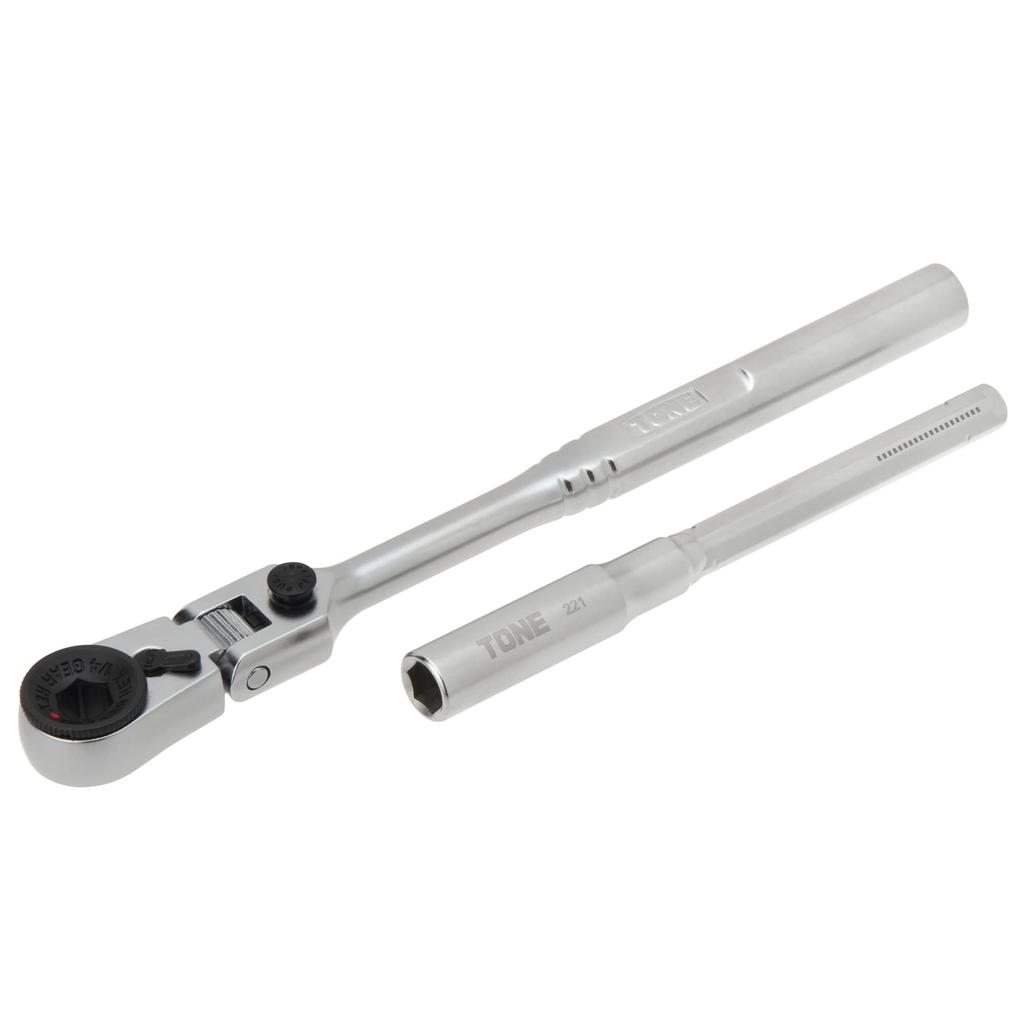 TONE Bit Ratchet Set Bit 27 Pieces BRFS27, 6.35mm (1/4") Drive, Black,