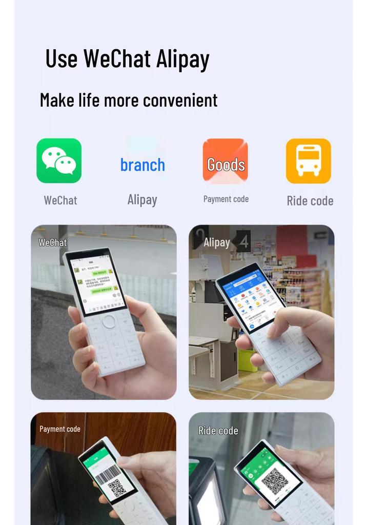 Duoqin F22 Touchscreen Feature Phone for Students & Seniors with WeChat & Douyin Support - International Version