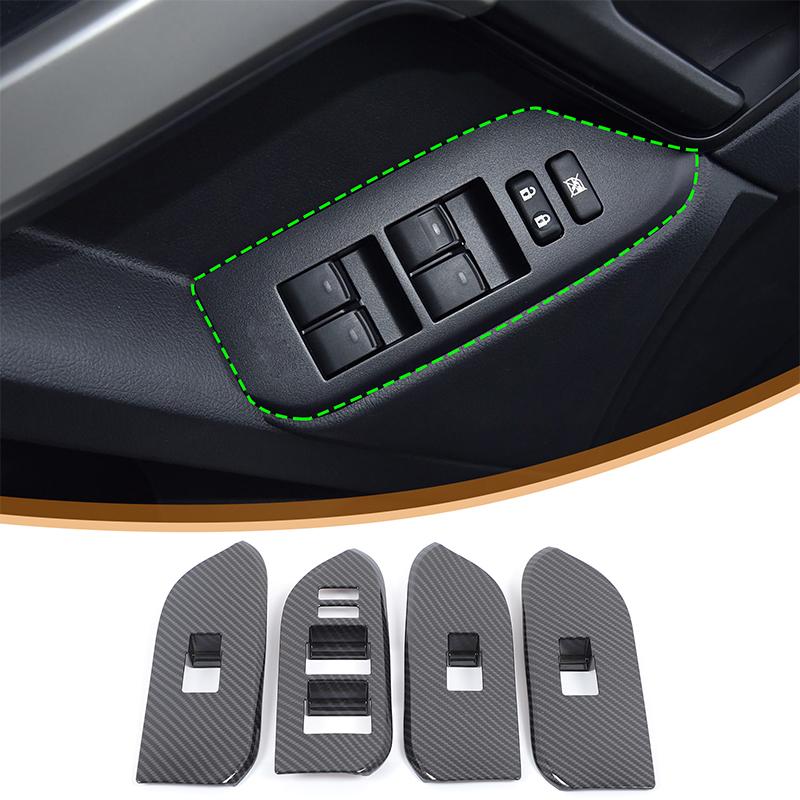 For Toyota Land Cruiser Prado FJ150 150 2014-2018 Car Window Glass Lift Switch Button Control Panel Frame Cover Trim Accessories
