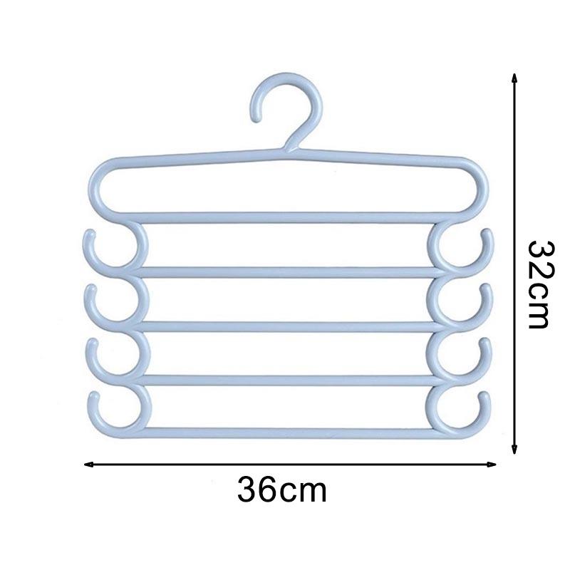 Multi Layer Plastic Hanger for Maximizing Closet Storage Efficiency