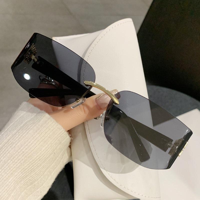 JYL TS Sunglasses Rhombus Metal Small Polygon Street/90295 B-5384