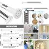 50-260CM Adjustable Curtain Rod No Drilling Telescopic Shower Curtain Pole for Balcony Bathroom Wardrobe Rod Clothes Drying Rack