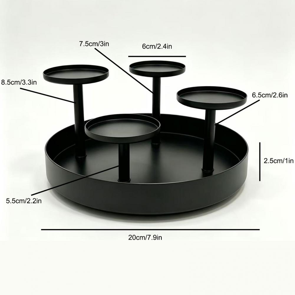 4 Pillar Tiered Candle Stand Christmas Wedding Dining Table Fireplace Mantel Holiday Home Decor Metal Pillar Candle Holder