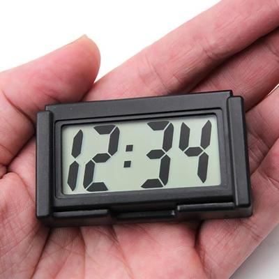 Useful Self-adhesive Easy To Read Portable Auto Dashboard Desk Electronic Clock for Office Table Digital
