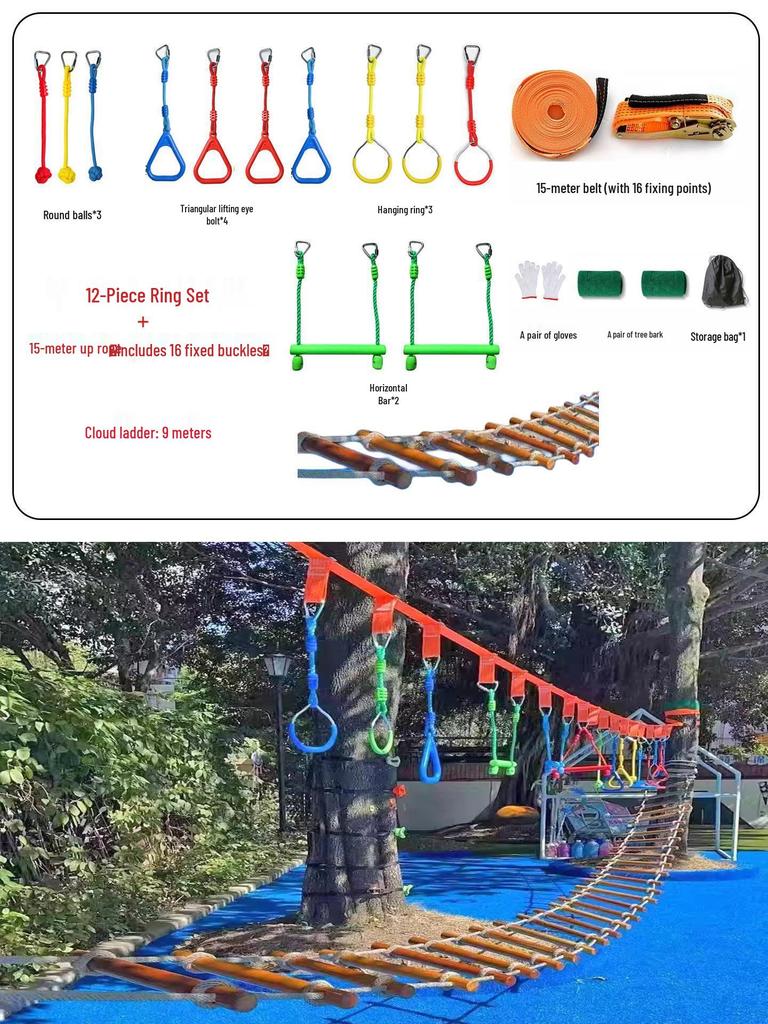 Outdoor Climbing Toys & Swings for Sensory Training and Balance