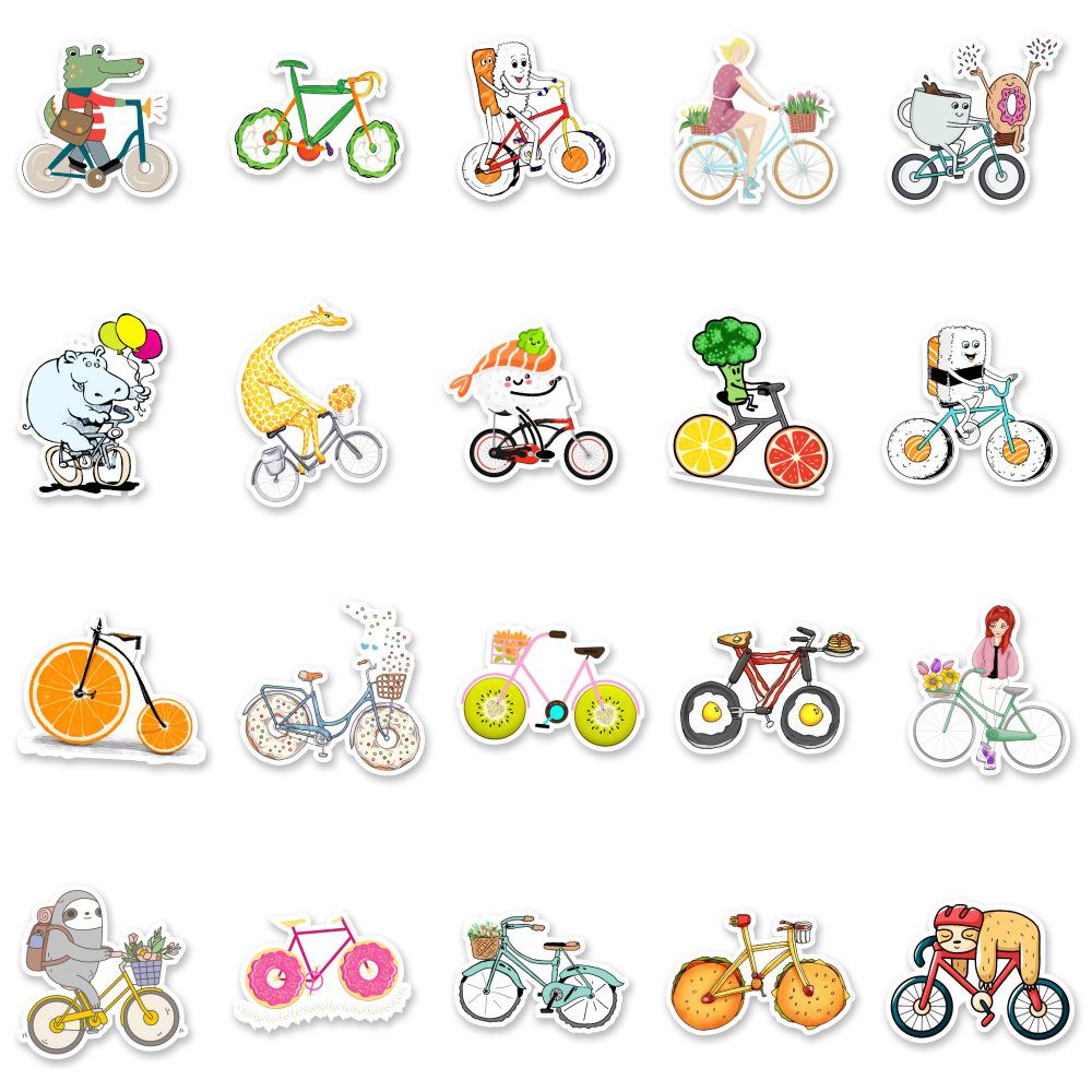 50 Sporty Cute Cartoon Car Laptop Suitcase Water Cup Doodle Decoration Stickers