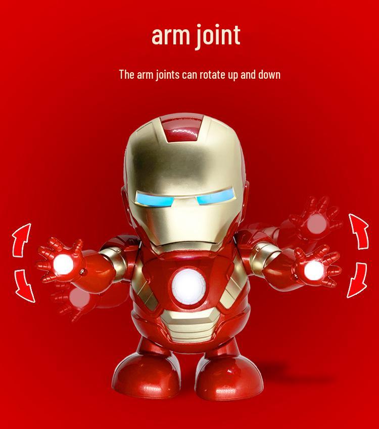 TikTok Dancing Iron Toy: Musical Light-Up Robot for Kids