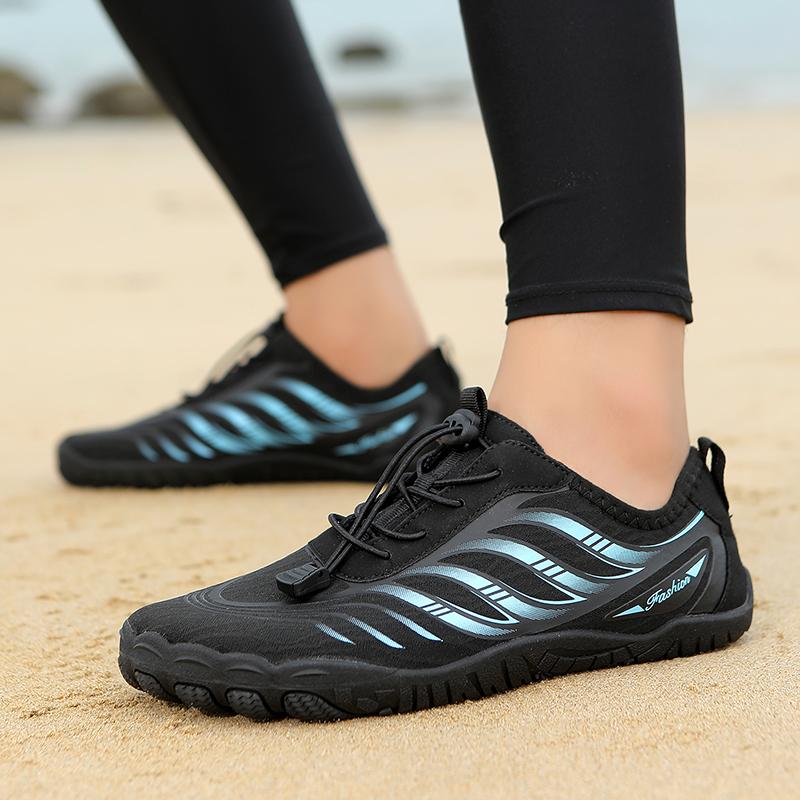 Outdoor Strand Watten Sneaker Herren Damen Schnelltrocknend Aqua Schuhe Barfuß Leicht Atmungsaktiv Wassersport Schuhe zum Tauchen Surfen Angeln
