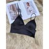 Women's Thin Sexy Triangle Cup No Underwire Smooth Shoulder Vest Type Underwear