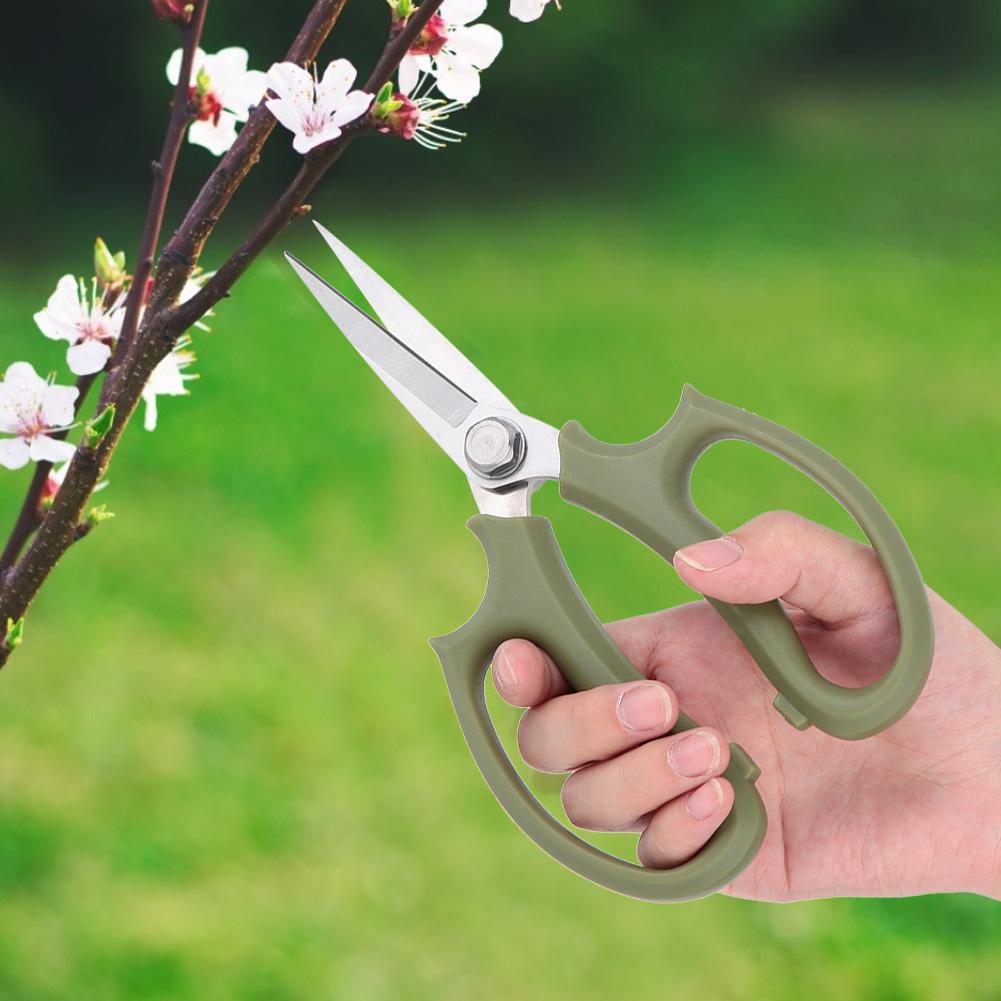 Multifunctional Floral Scissors Pruning Shears Flower Cutting Scissors(Pink)
