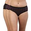Vip Feelings Passion WomenS Outer Elastic Cotton Hipster Panty Printed Assorted (Pack Of, Cm)