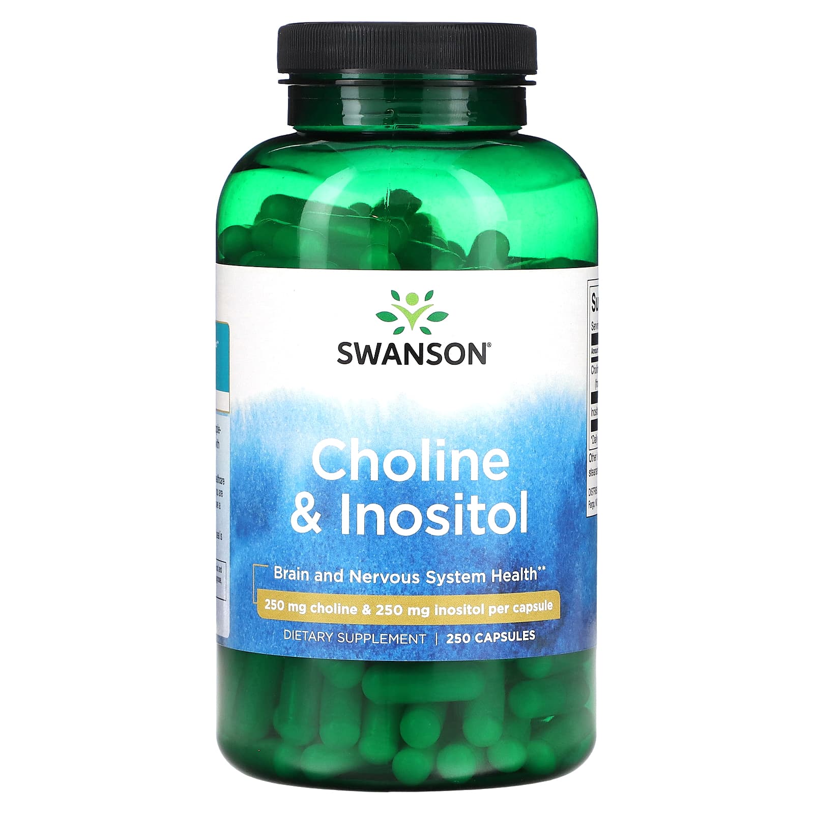 

Choline & Inositol, 250Mg, 250 Capsules