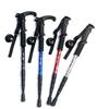 Aluminum Alloy 4-Section T-Handle Trekking Pole – Portable Outdoor Walking Stick Cane for Hiking and Climbing.