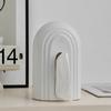 Modern Minimalist Arch Ceramic Wave Tissue Box Standing Paper Holder Dining Table Living Room Decor
