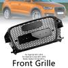 RSQ3 Style Gloss Black Front Honeycomb Mesh Grille 5060531048501 Fit Q3 2011-2015