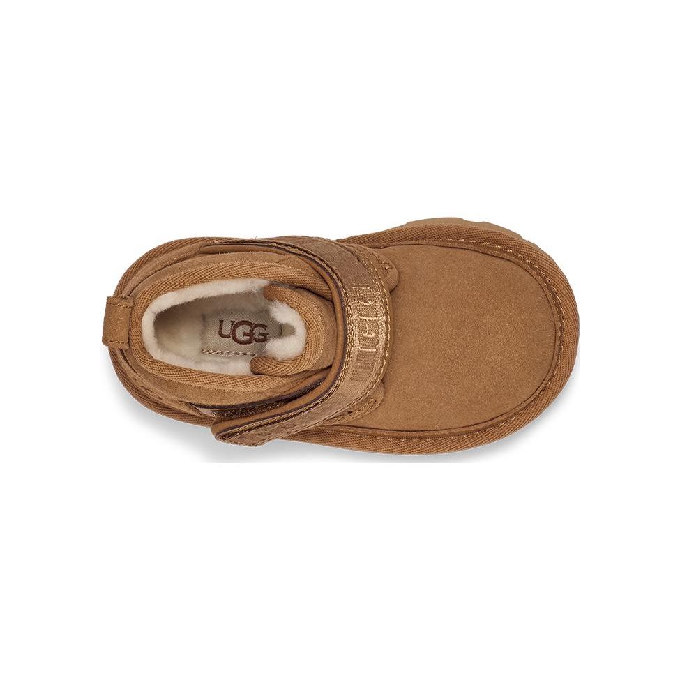 UGG Neumel Semsket Komfortable Varme Korte Snøstøvler Barnestøvler Kastanjebrun 1130757T-CHE
