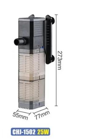 Super 4 In 1 Sunsun Internal Aquarium Filter Pump Fish Tank Multifunction Wave Maker Water Circulation Air Pump Filter CHJ-502